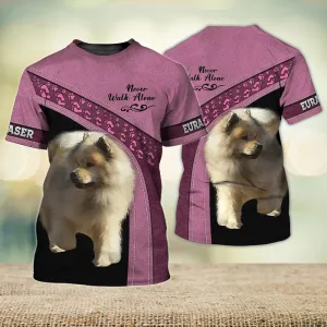 3D Dog T Shirts, Euraser Never Walk Alone All Over Print T-Shirt, Gift For Pet Loves