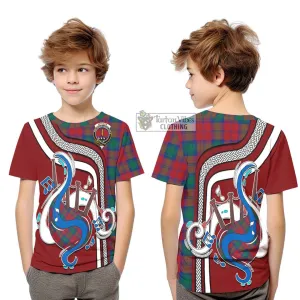 Affleck Tartan Kid T-Shirt with Epic Bagpipe Style