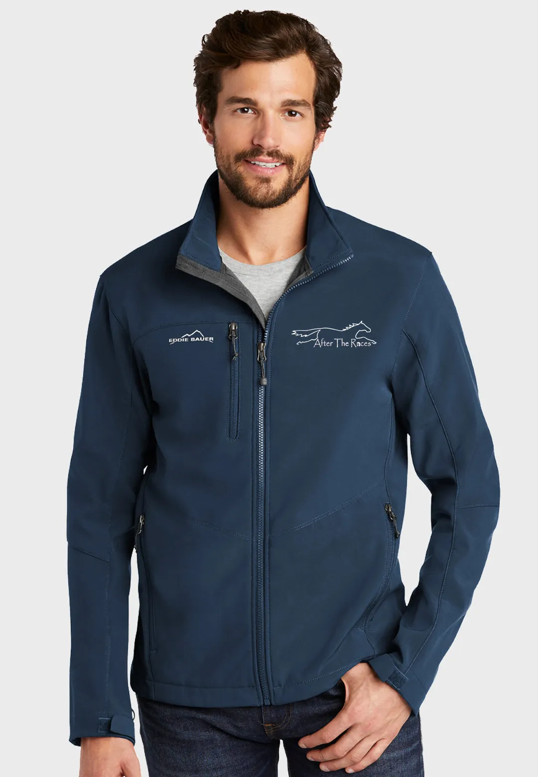 After the Races Mens Eddie Bauer Soft Shell Jacket - 2 Color Options