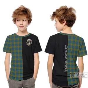 Aiton Tartan Kid T-Shirt with Family Crest and Half Of Me Style