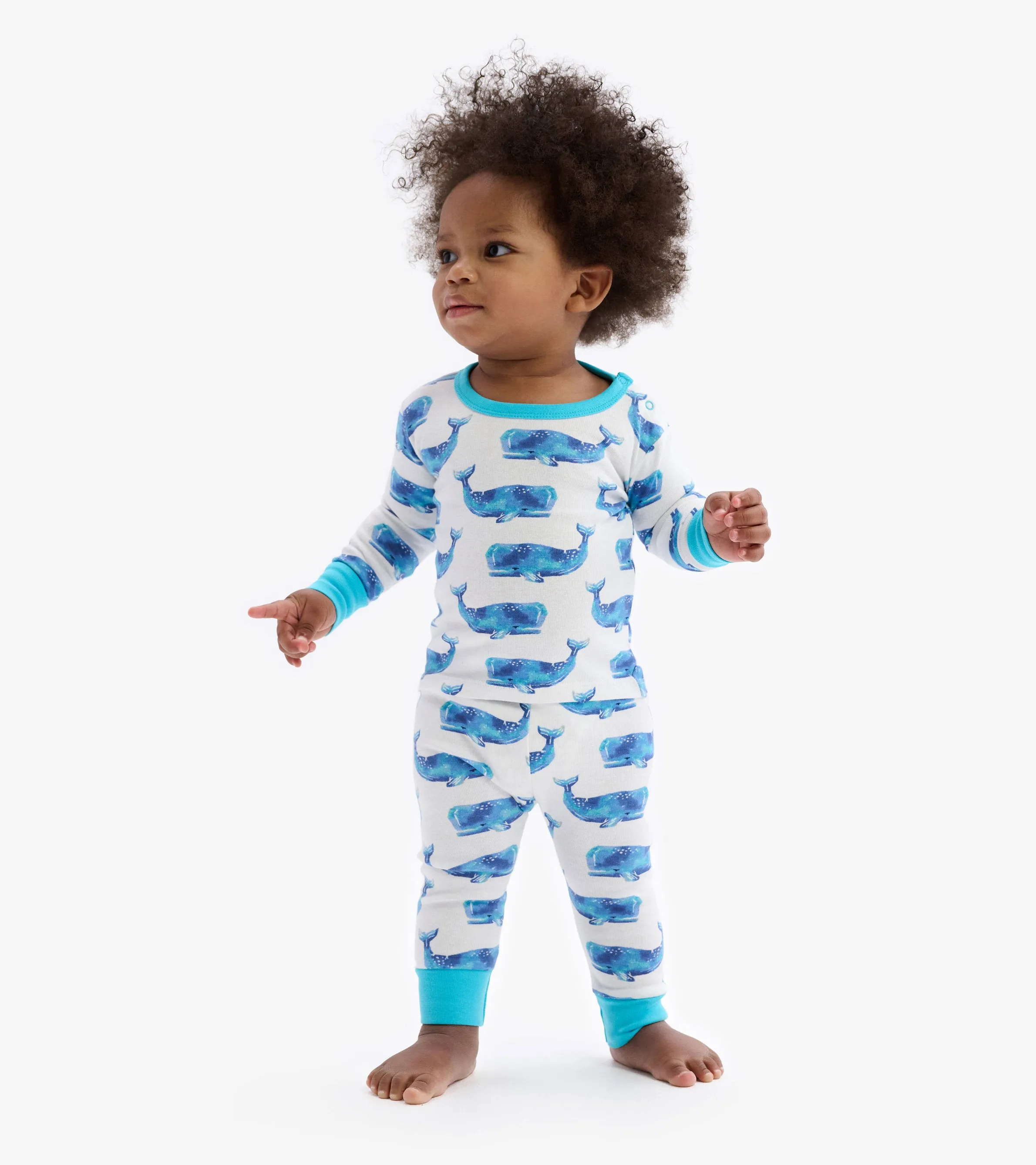 Baby Boy Sleepwear Hatley Watercolor Whale Set