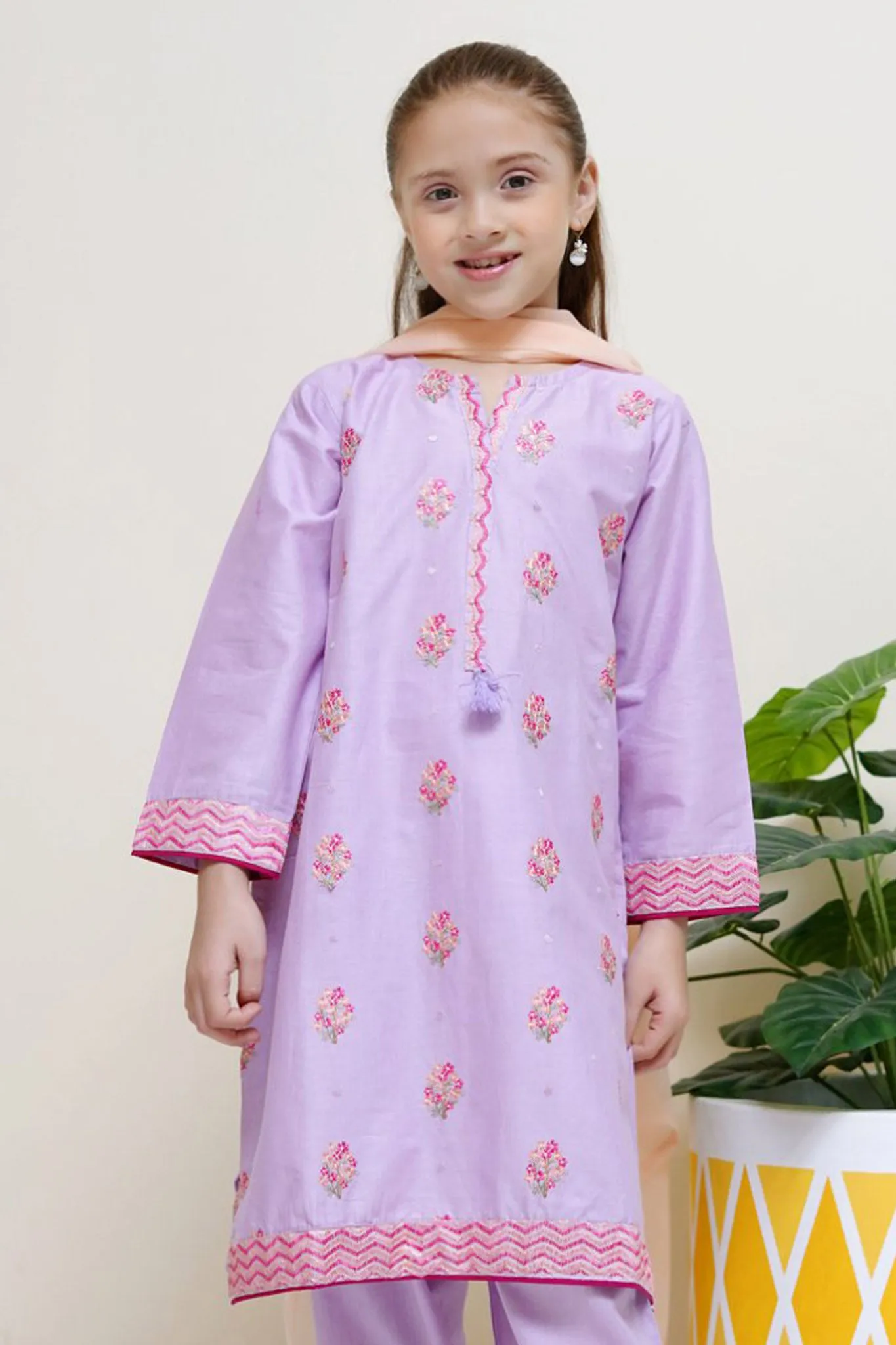 Bari Eid By Shanzey Stitched 3 Piece Emb Cotton Edit Collection'2024-SHK-2505