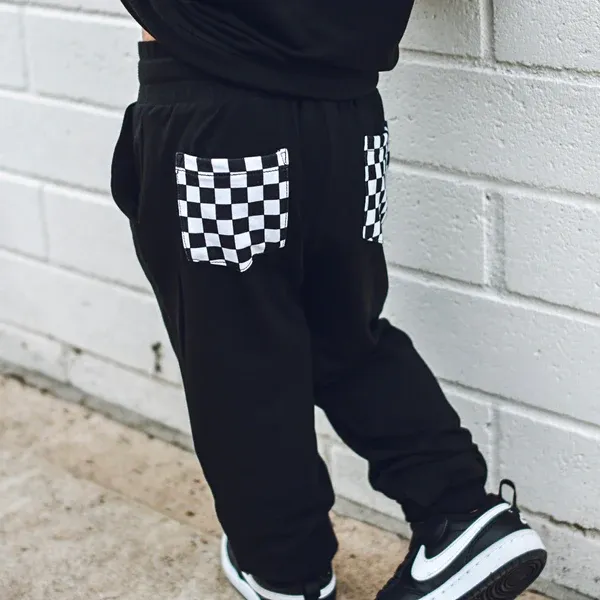 Black Check Bamboo Loungewear