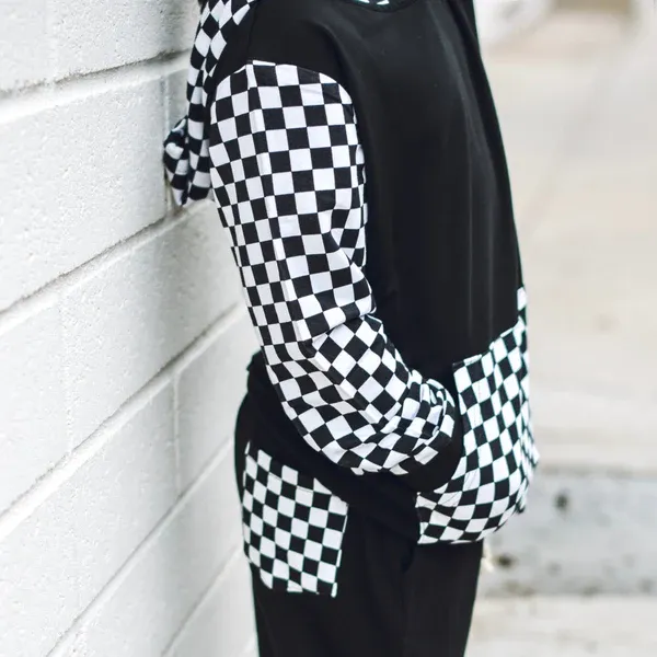 Black Check Bamboo Loungewear