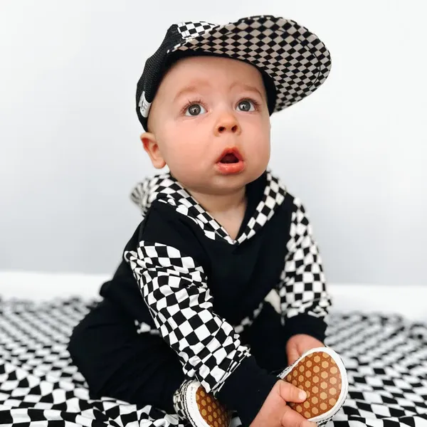 Black Check Bamboo Loungewear