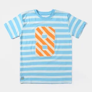 Boys Cotton Jersey T-Shirt H/S Number Eight