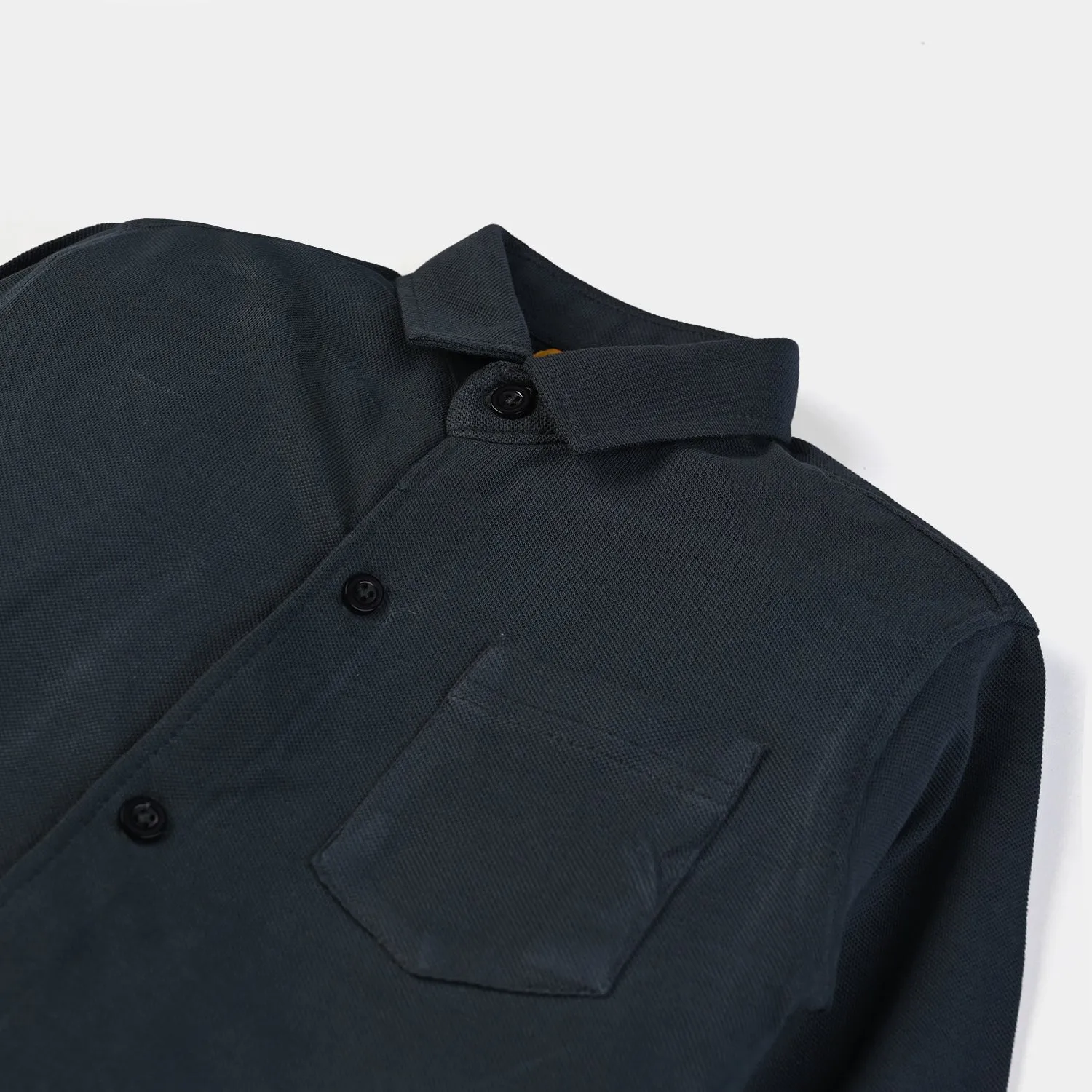 Boys Pique Casual Shirt F/S Basic