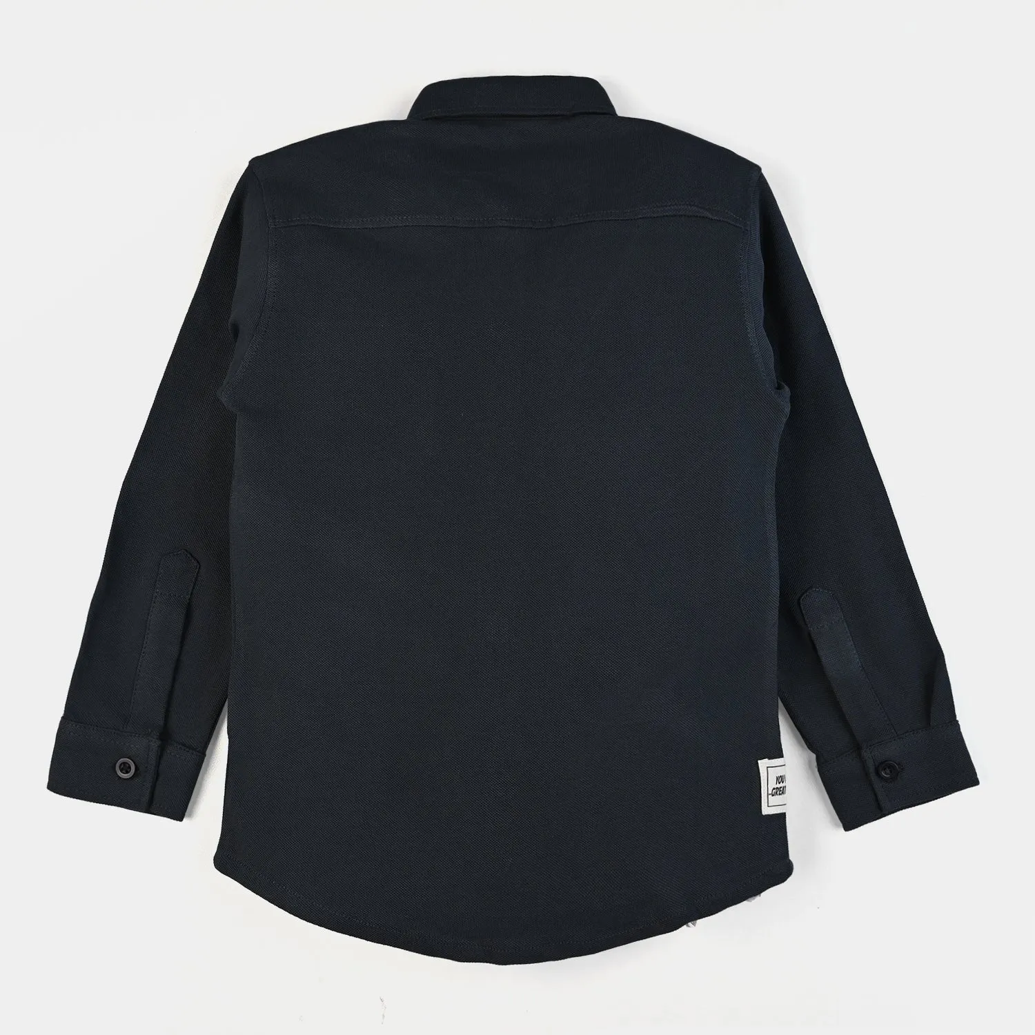 Boys Pique Casual Shirt F/S Basic