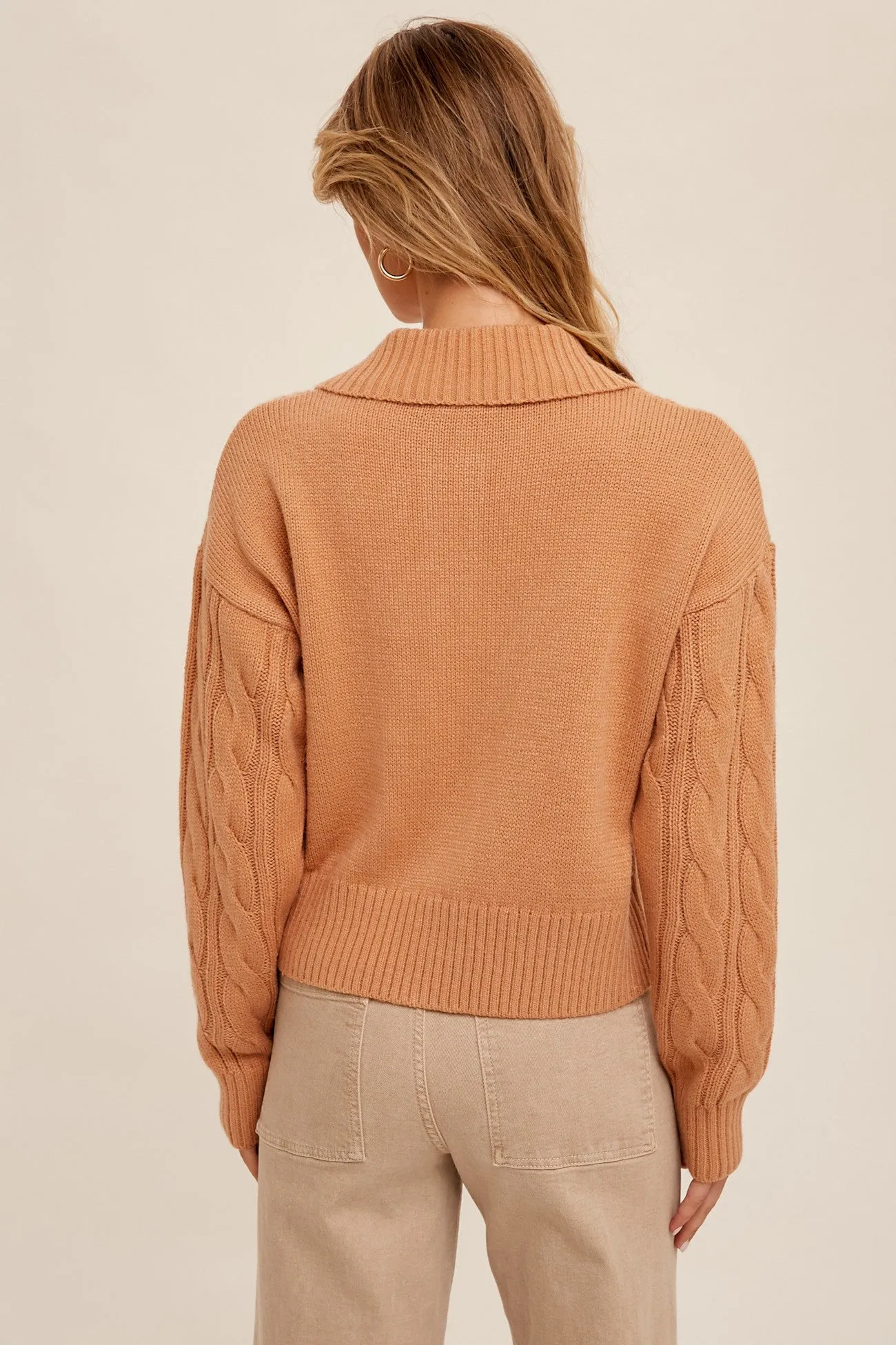 Cable Knit Cardigan Style 3338