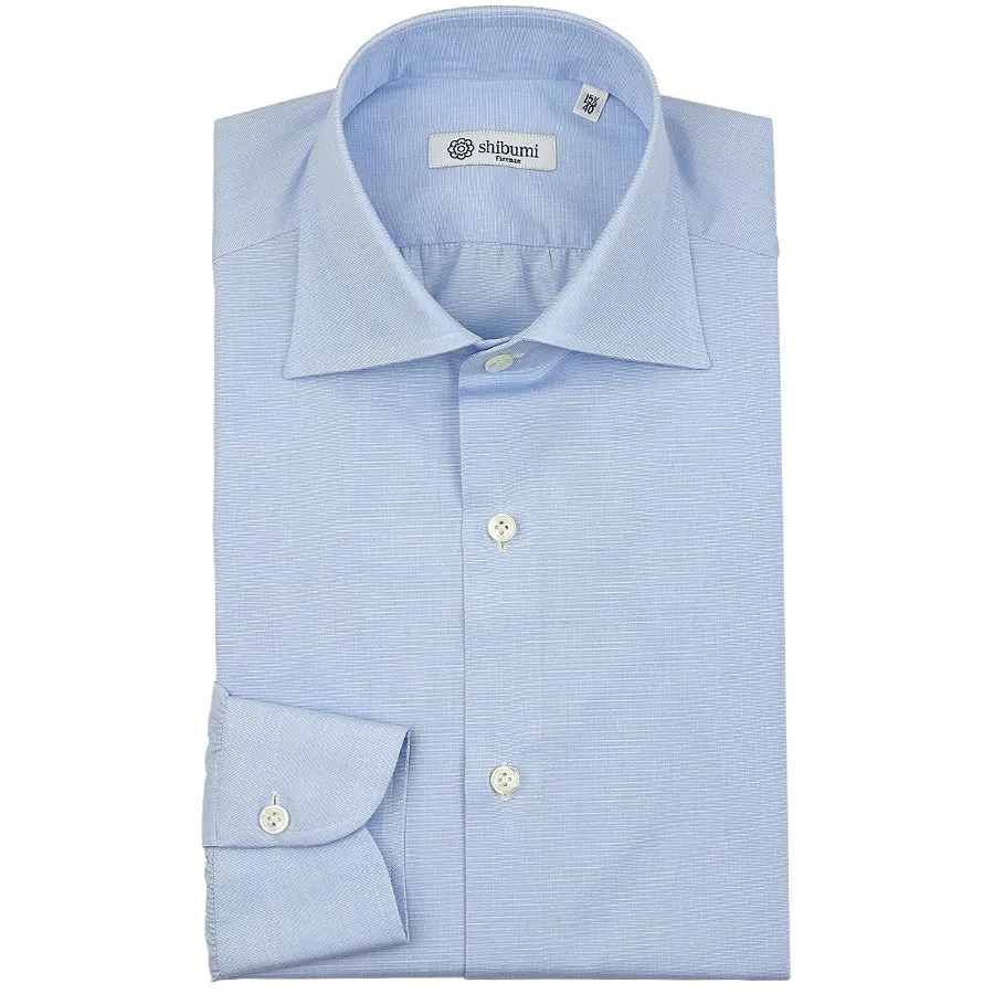 End-On-End Semi Spread Shirt - Sky Blue - Regular Fit