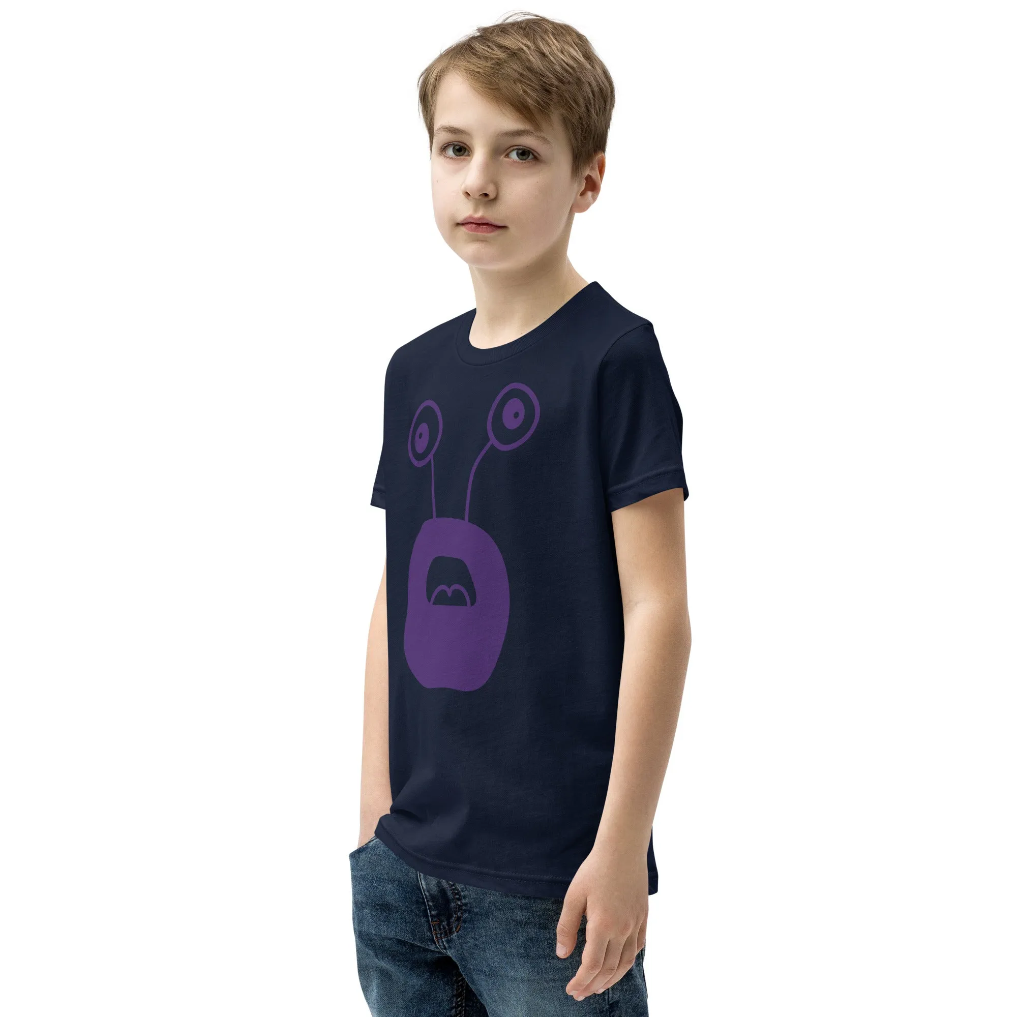 Exciting Youth T-Shirt with Purple Monster - Shop Now!