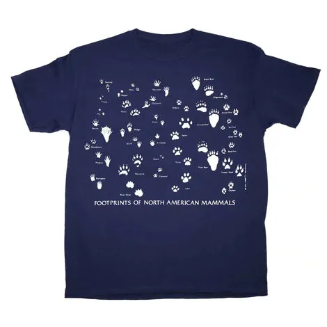 Footprints Youth Glow In The Dark Maine Audubon Logo T-Shirt