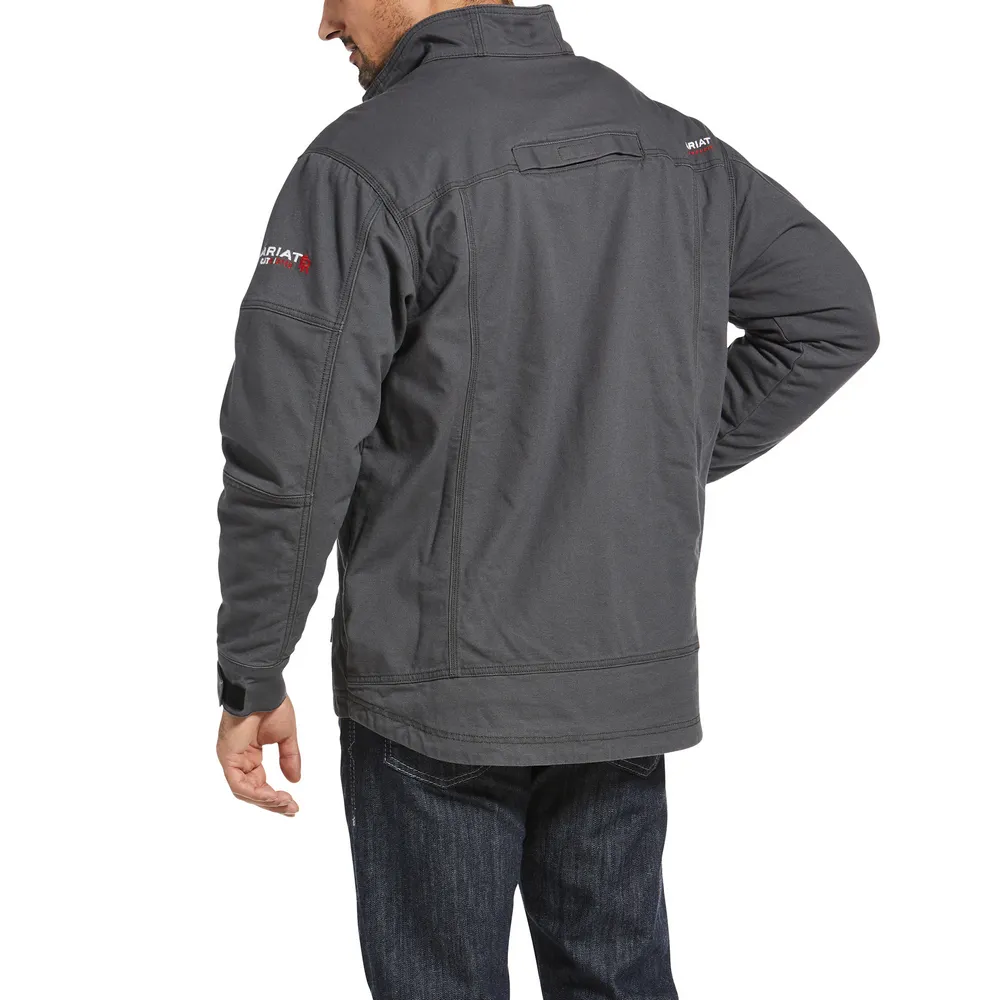 FR DURALIGHT STRETCH CANVAS FIELD JACKET - 020-Gray | Ariat 10033193
