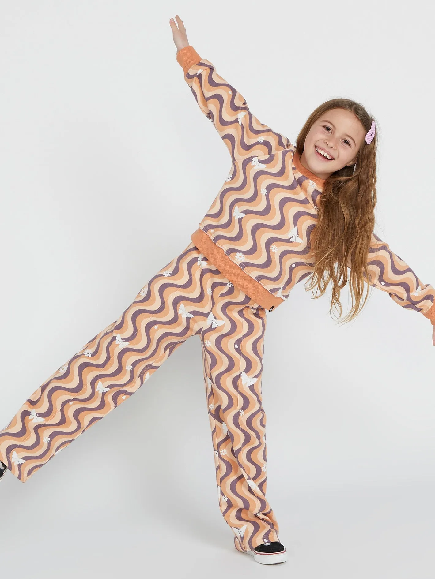 Girls Truly Stokin Crew Sweatshirt - Wild Ginger