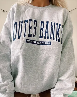 Gray Streetwear Loose Casual Woman Hoodie O Neck Pullovers Long Sleeve Autumn Elastic Women Sweatshirt Tops  Fashion