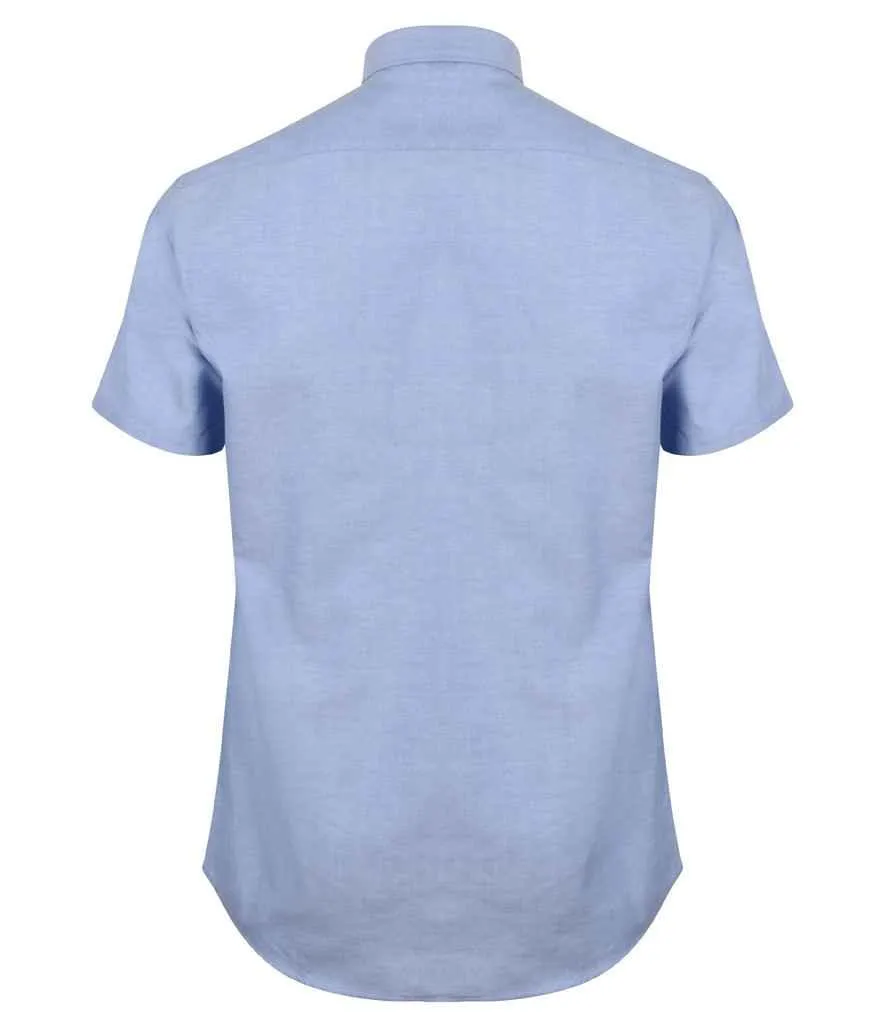 Henbury Modern Short Sleeve Regular Fit Oxford Shirt