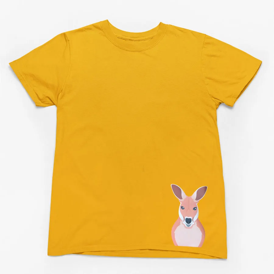 Kangaroo Hem Print Adults T-Shirt (Various Colours)