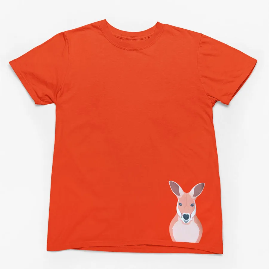 Kangaroo Hem Print Adults T-Shirt (Various Colours)