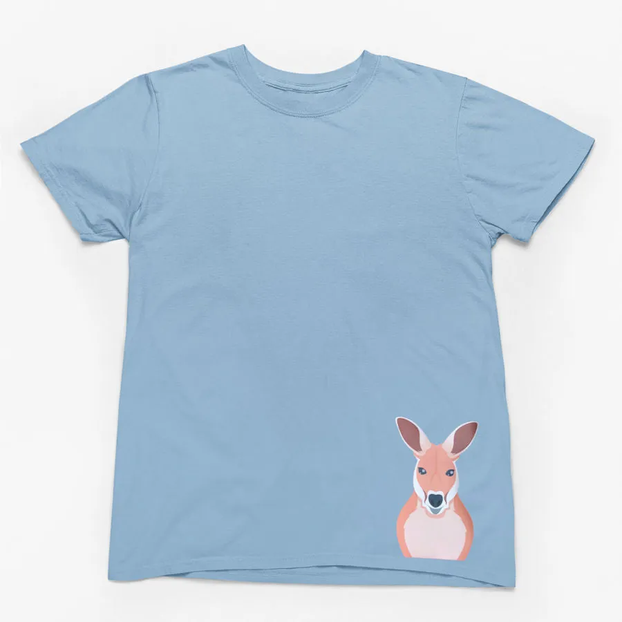 Kangaroo Hem Print Adults T-Shirt (Various Colours)