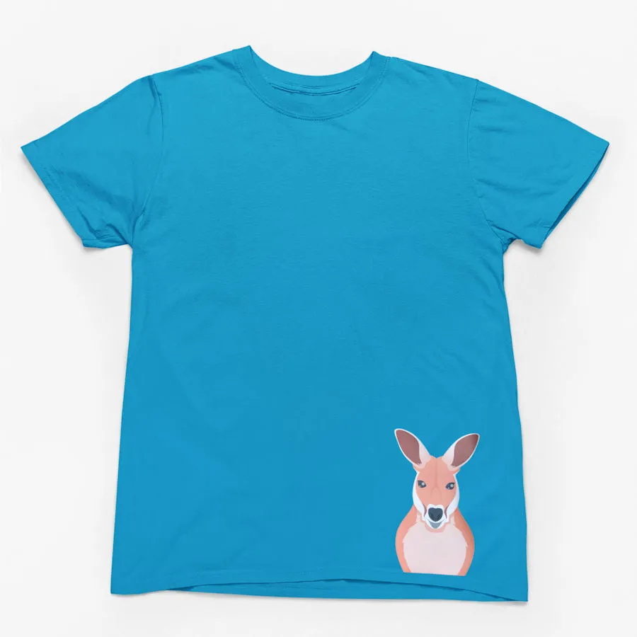 Kangaroo Hem Print Adults T-Shirt (Various Colours)
