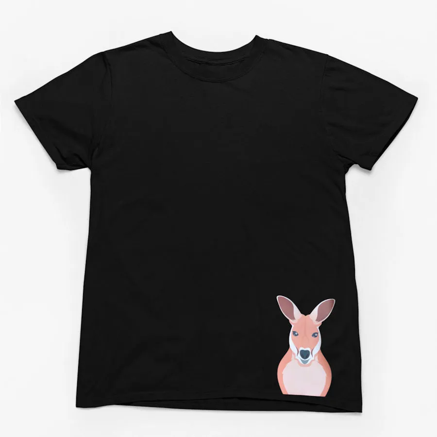 Kangaroo Hem Print Adults T-Shirt (Various Colours)