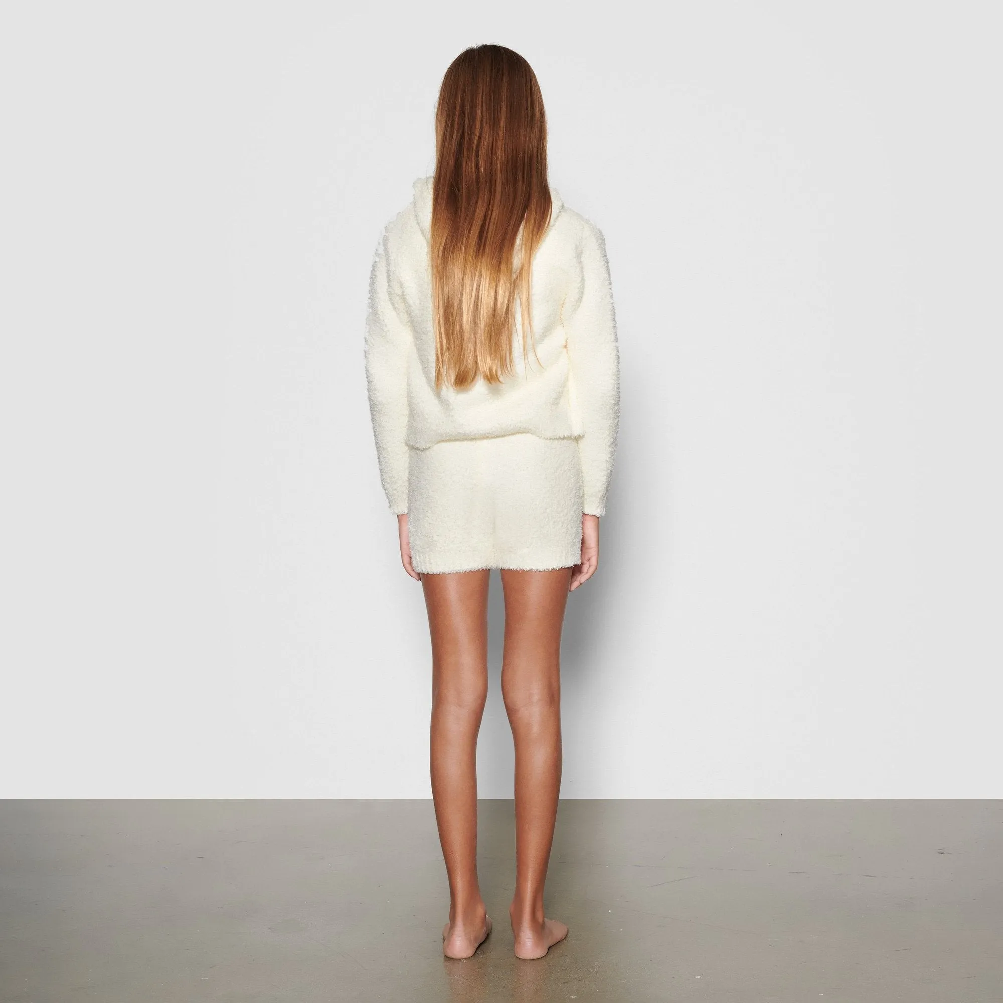 KIDS COZY KNIT HOODIE | BONE