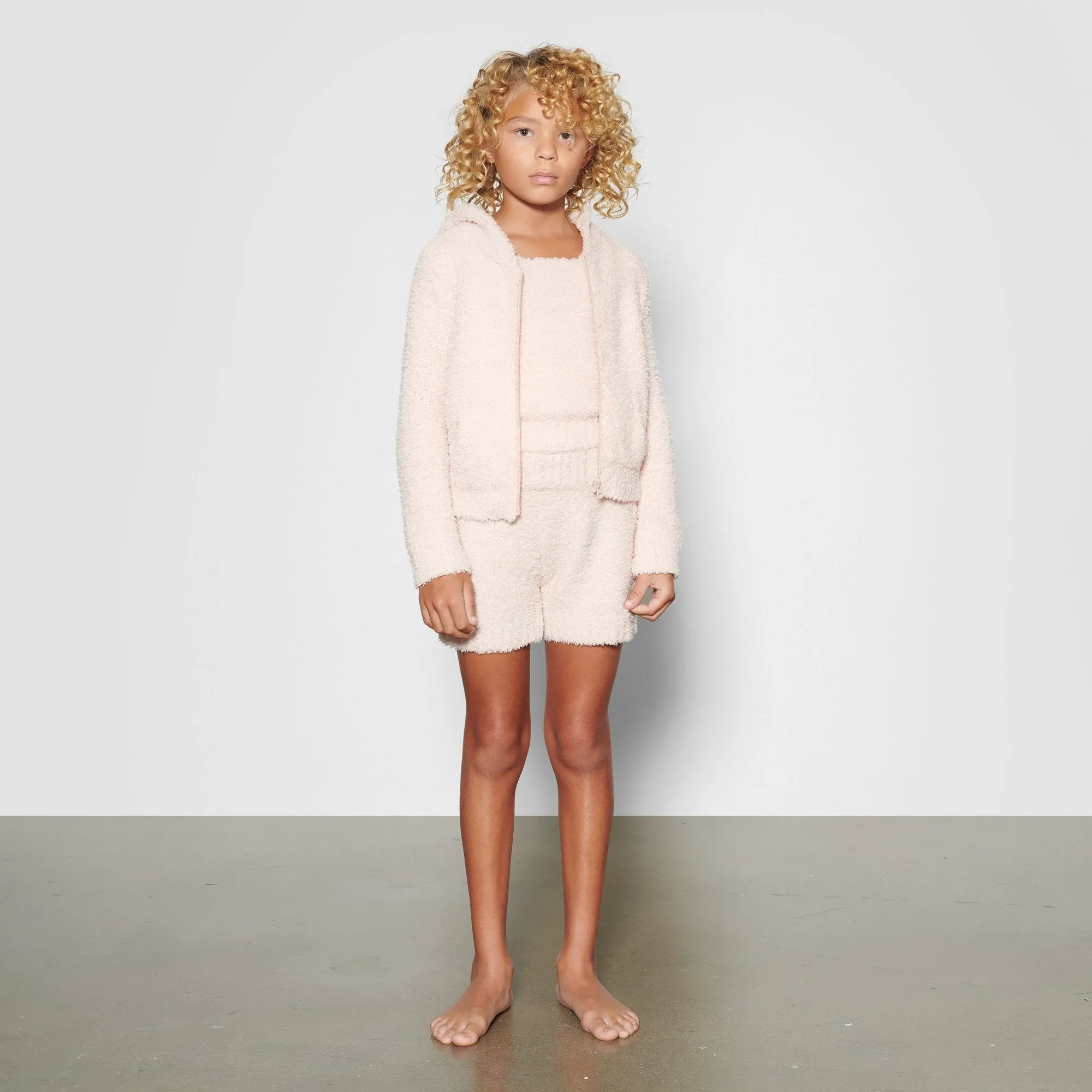 KIDS COZY KNIT HOODIE | DUSK