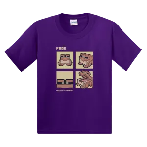 Minecraft Frog Hoppin and Hangin Kids Short Sleeve T-Shirt