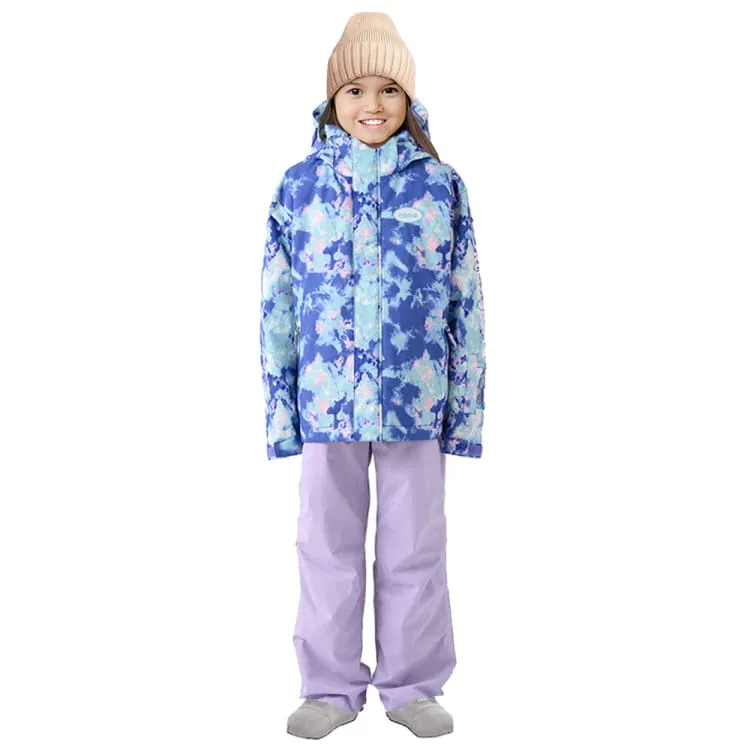 Nima Kids Snow Suits-BLUE FLOWER (Japanese Brand)