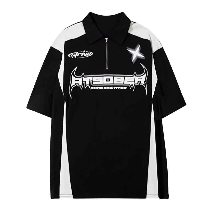 Pack of 2 Racing and American Vintage  Lapel Polo T-shirt