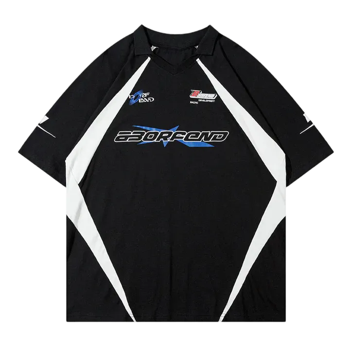 Pack of 2 Racing and American Vintage  Lapel Polo T-shirt