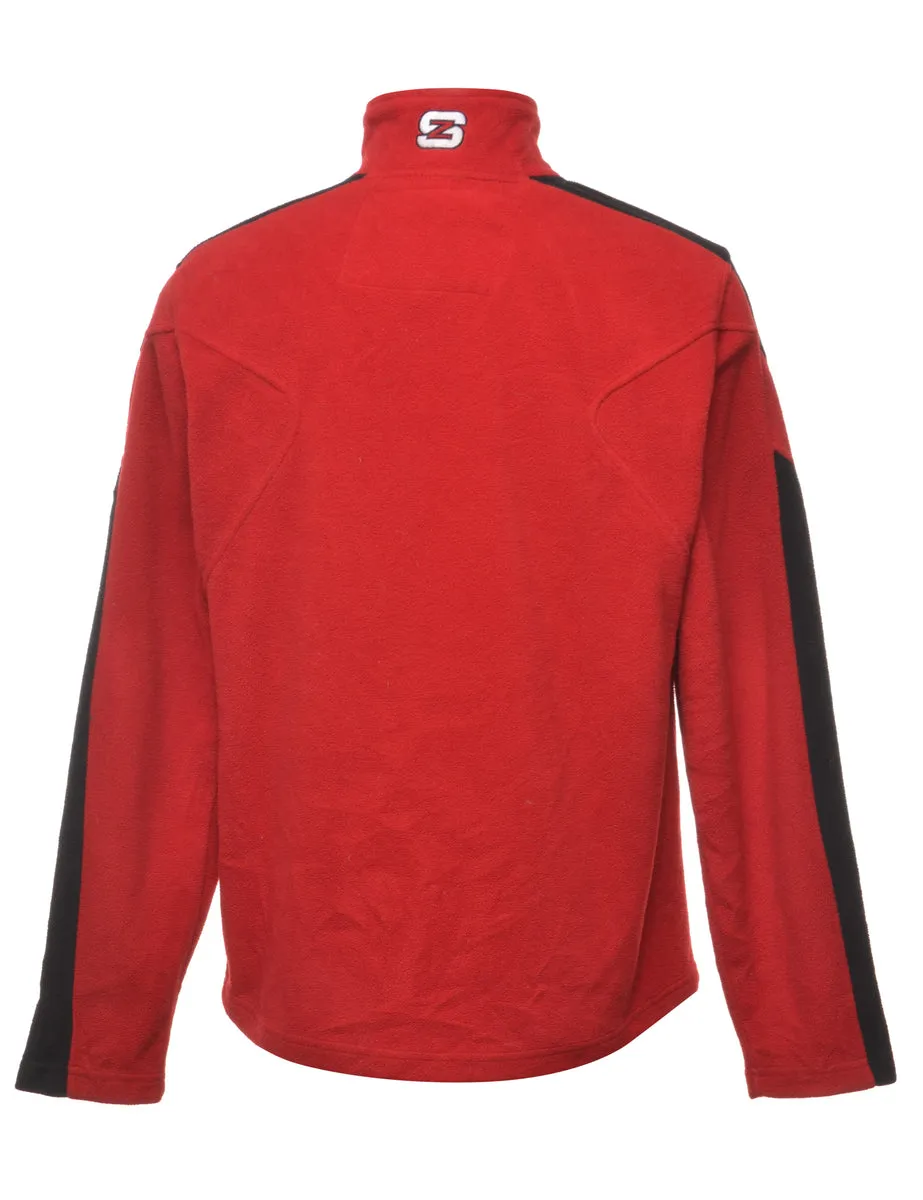 Quarter Zip Fleece Sweatshirt - L