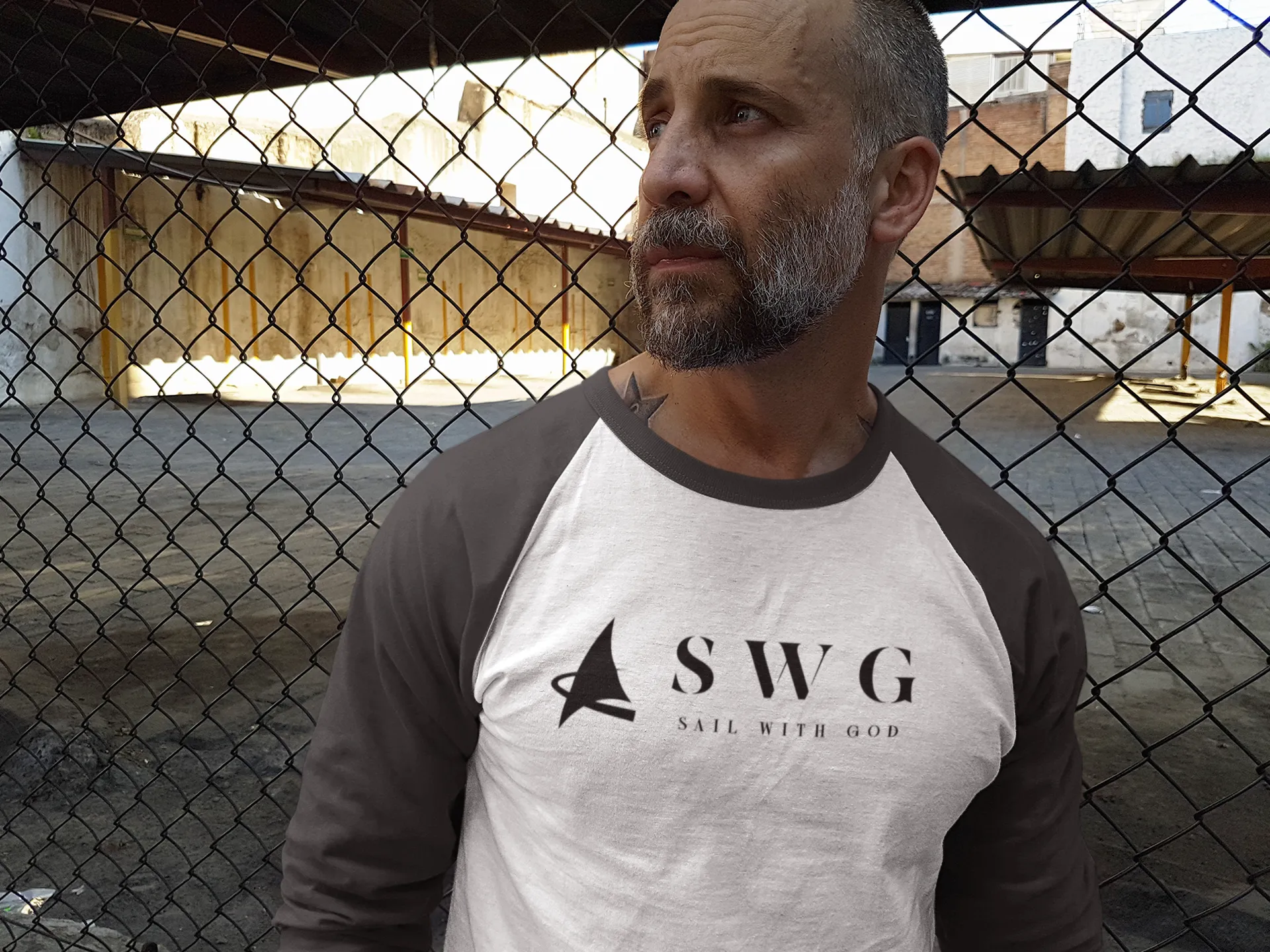 "SWG/Sail with God" 3/4 Sleeve T-Shirt