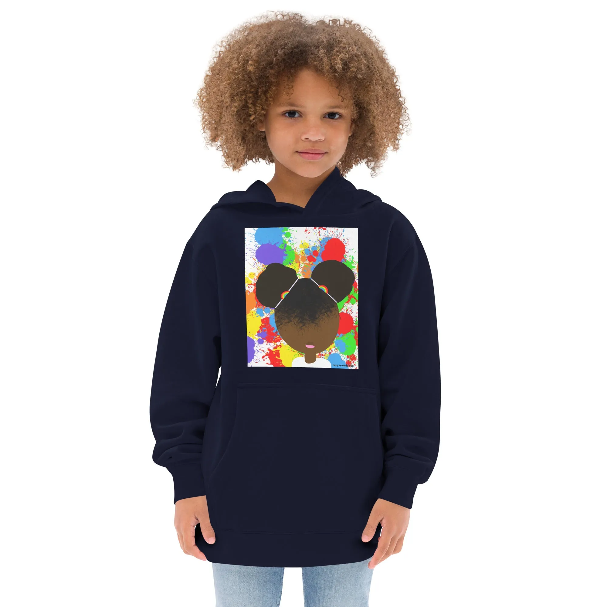RAINBOW SPLATTER SISTAH Kids fleece hoodie
