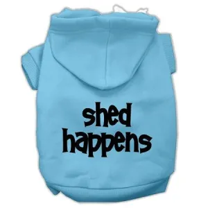 Shed Happens Screen Print Pet Hoodies Baby Blue Size Xs (8)