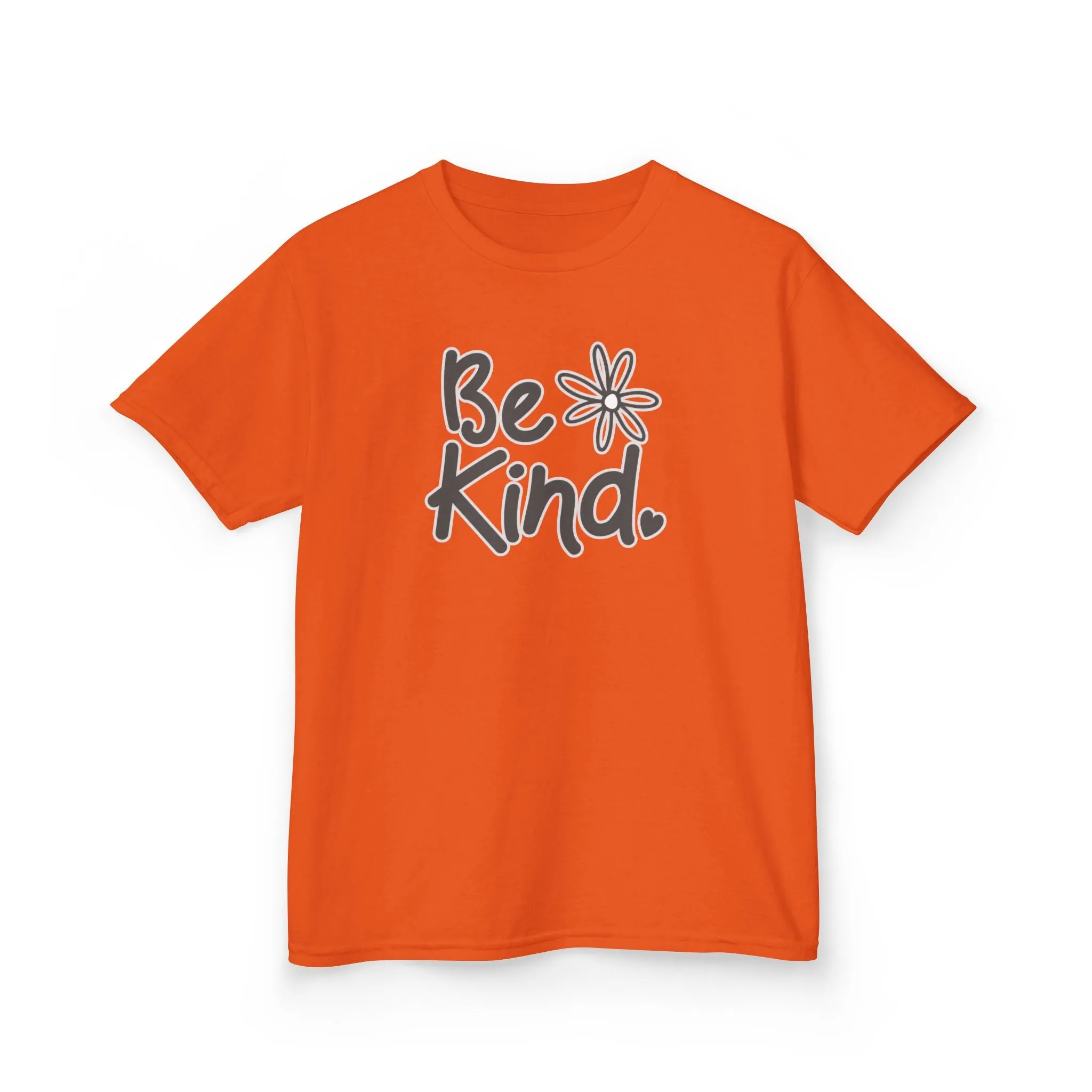 Youth 'Be Kind' Heavy Cotton Tee - Comfortable and Inspirational T-Shirt for Children