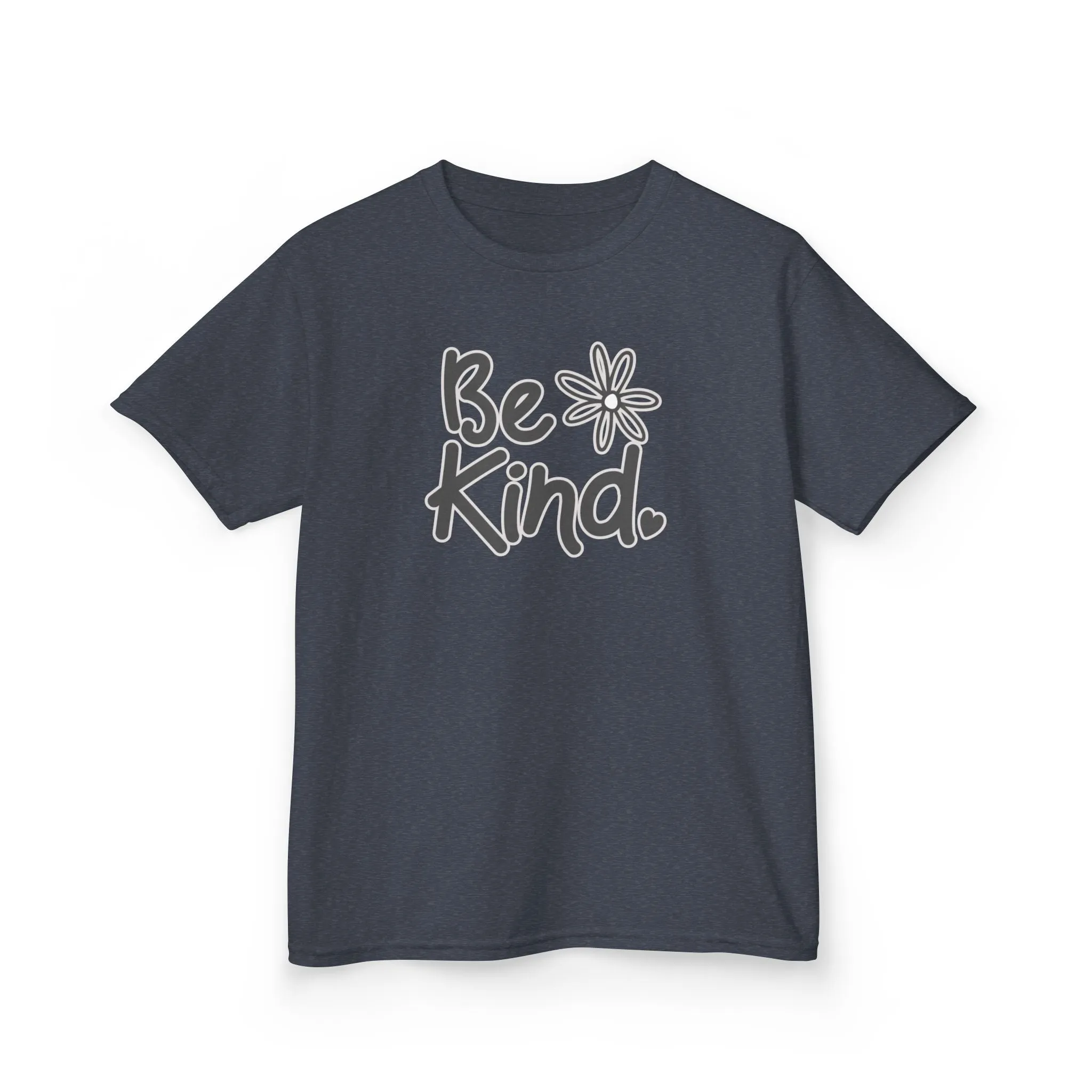 Youth 'Be Kind' Heavy Cotton Tee - Comfortable and Inspirational T-Shirt for Children