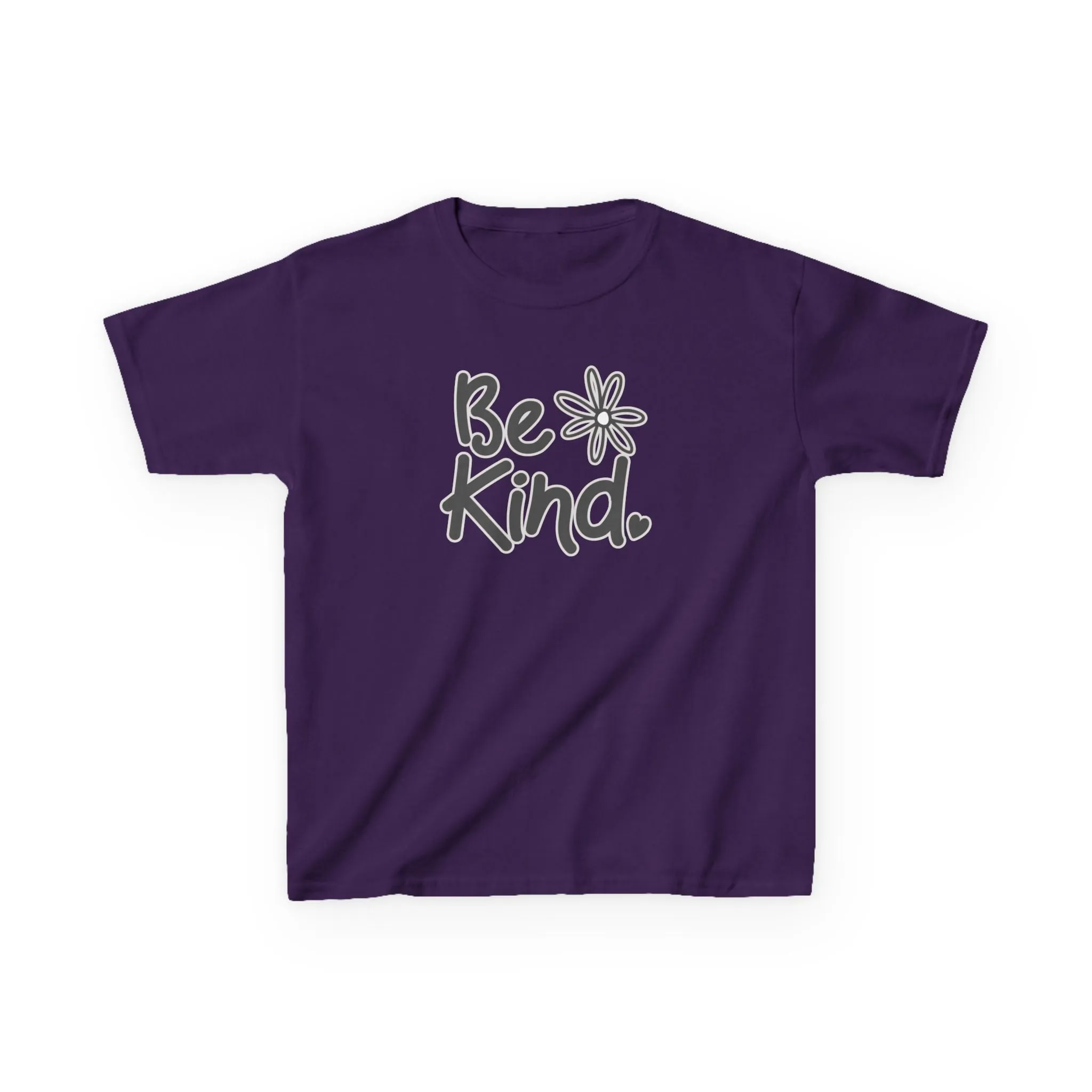 Youth 'Be Kind' Heavy Cotton Tee - Comfortable and Inspirational T-Shirt for Children