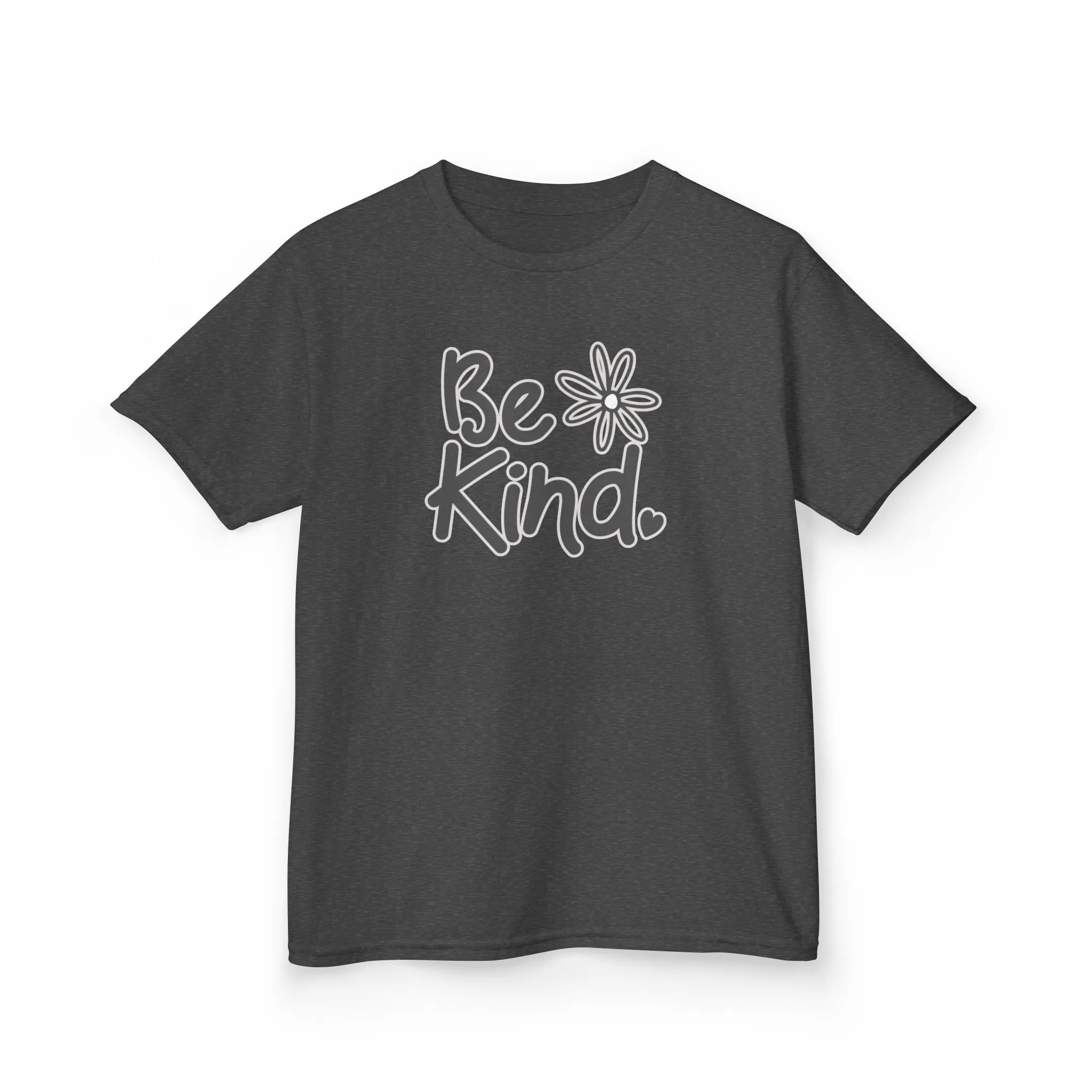 Youth 'Be Kind' Heavy Cotton Tee - Comfortable and Inspirational T-Shirt for Children
