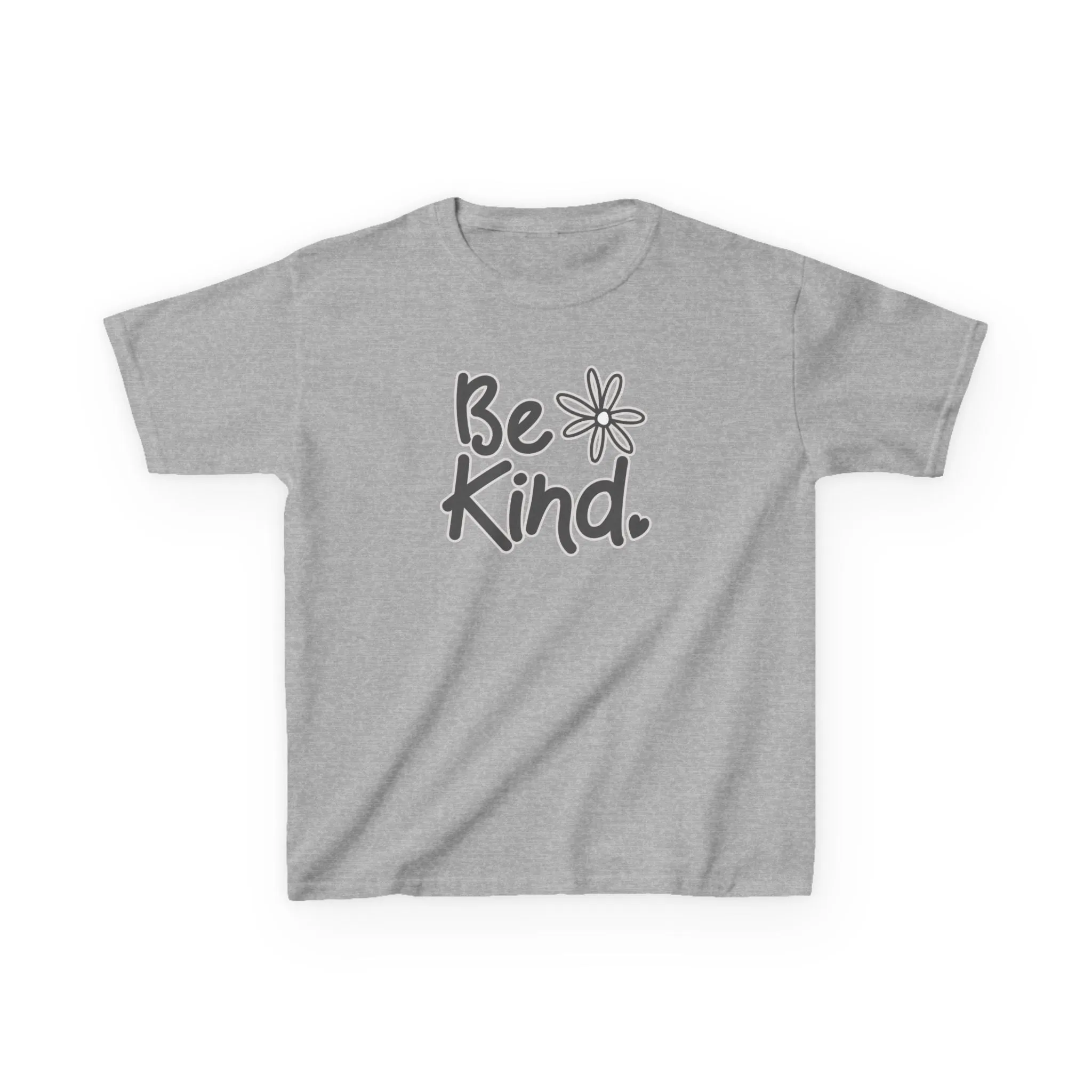 Youth 'Be Kind' Heavy Cotton Tee - Comfortable and Inspirational T-Shirt for Children