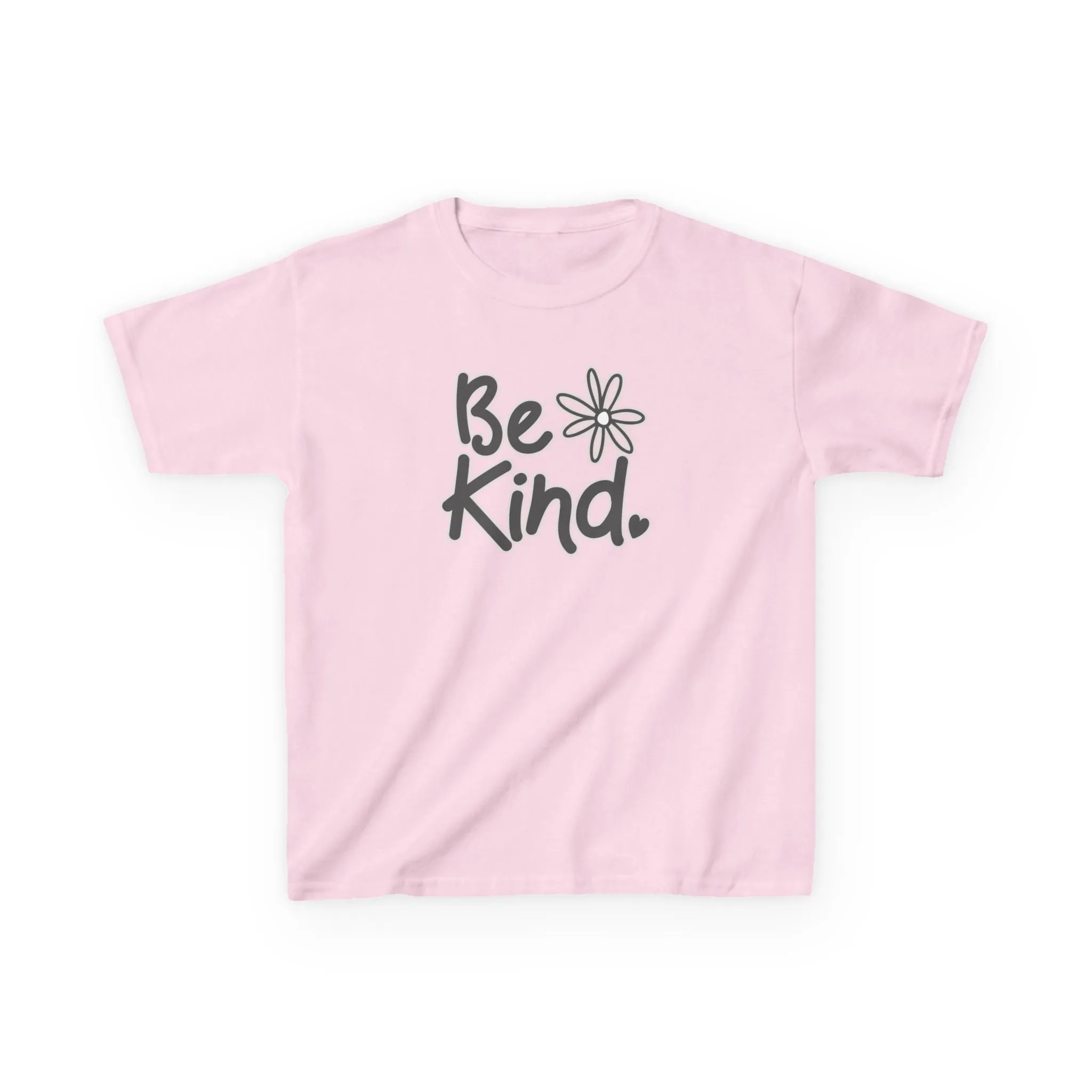 Youth 'Be Kind' Heavy Cotton Tee - Comfortable and Inspirational T-Shirt for Children