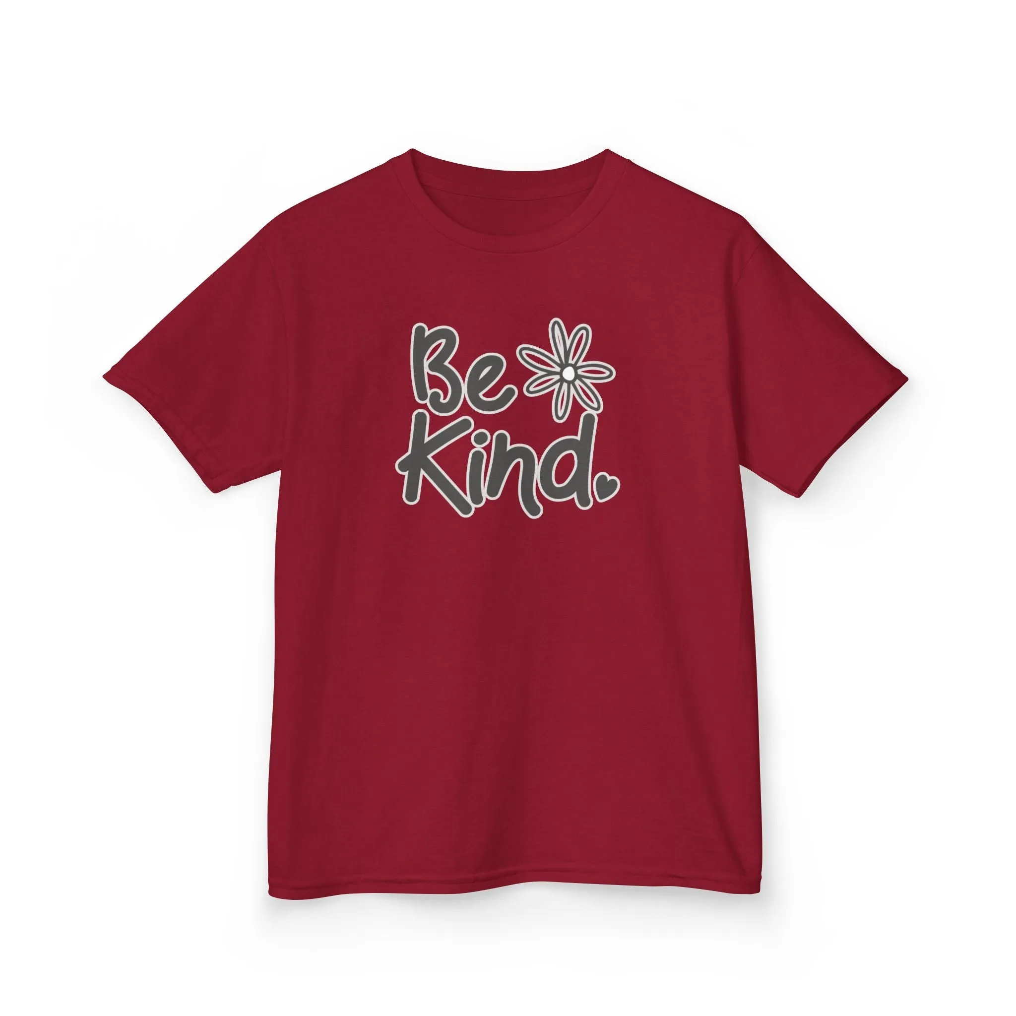 Youth 'Be Kind' Heavy Cotton Tee - Comfortable and Inspirational T-Shirt for Children