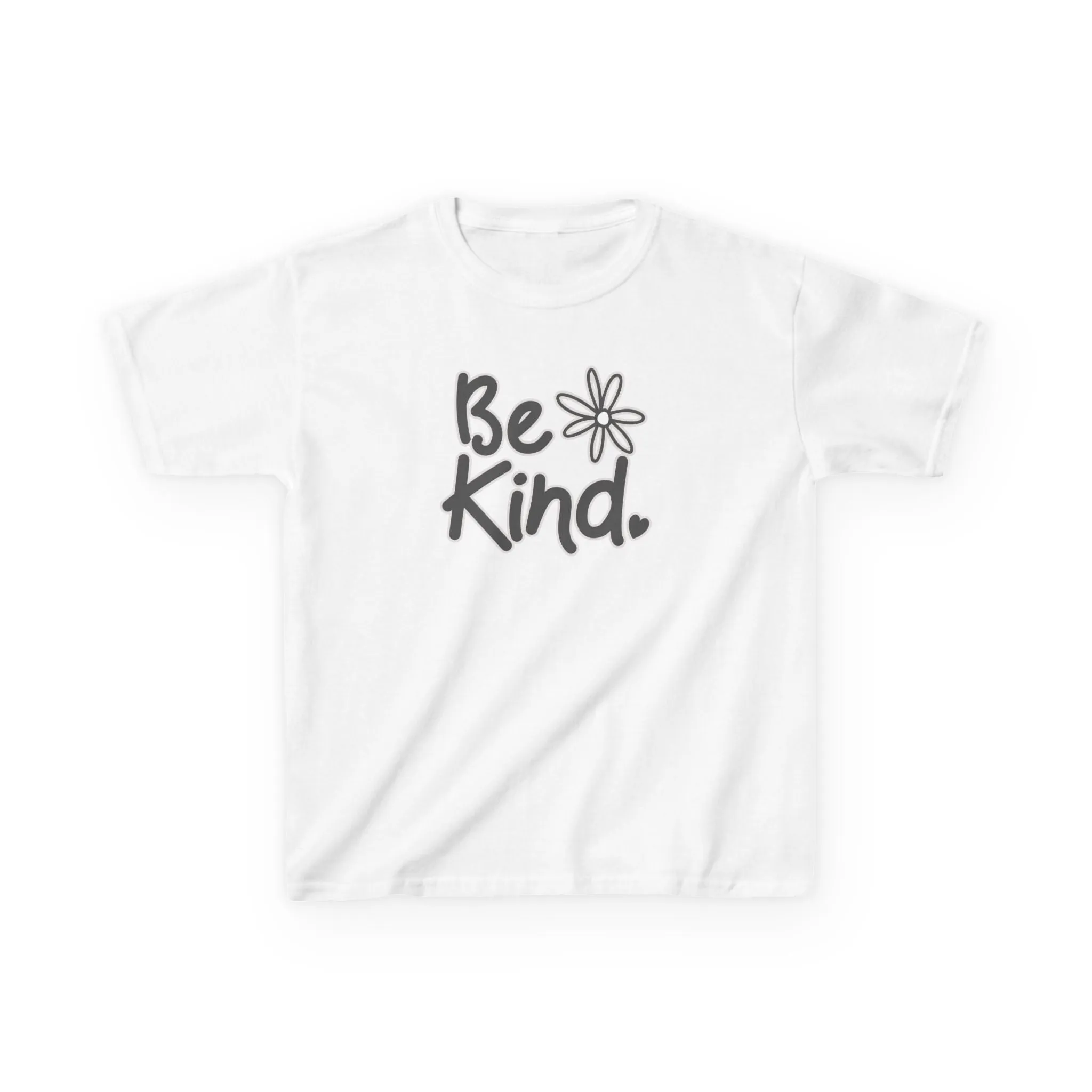 Youth 'Be Kind' Heavy Cotton Tee - Comfortable and Inspirational T-Shirt for Children